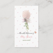 PixDezines Book Request, Glitter blushRose Balloon Informatiekaartje (Achterkant)