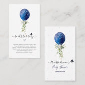 PixDezines Book Request H2 Navy Ballon Enclosure Plaatskaartje (Voorkant / Achterkant)