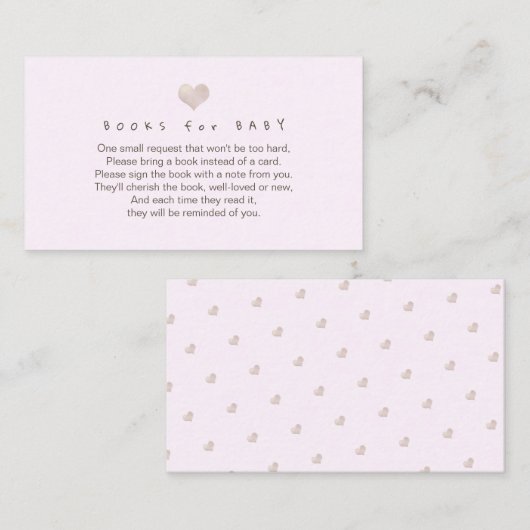 PixDezines Book Request, Platinum Heart DIY kleure Informatiekaartje (Voorkant / Achterkant)