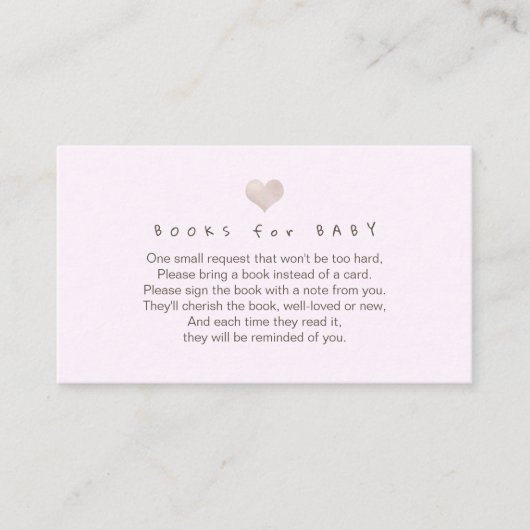 PixDezines Book Request, Platinum Heart DIY kleure Informatiekaartje (Voorkant)