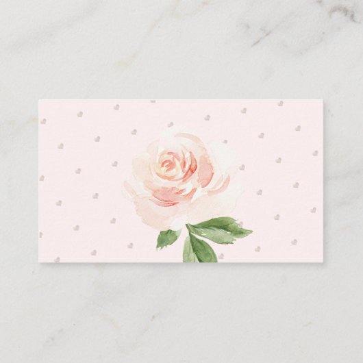 PixDezines Book Request, Waterverf Blush Rozen en Informatiekaartje (Achterkant)