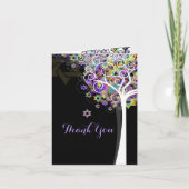 PixDezines-boom van het leven/dankuwel/DIYbackgrou Bedankkaart (Voorkant)