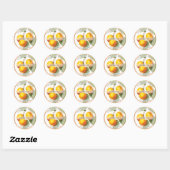 PixDezines boomgaard/perziken/DIY Dank u Ronde Sticker (Vel)