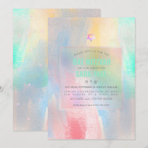 PixDezines Borgepenseld katoenbiet Mitzvah Snoep Kaart