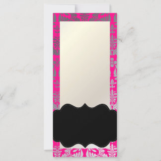 PixDezines Boroque Damask/Zilver DIY Hot Roze