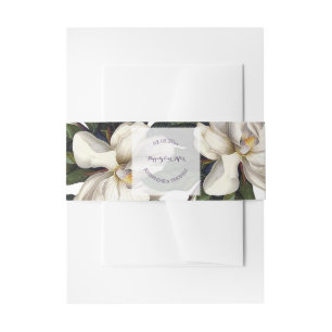 PixDezines Botanische Magnolia Uitnodigingen Wikkel