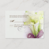 PixDezines bouquet, witte calla lilies Informatiekaartje (Achterkant)