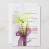 PixDezines bouquet, witte calla lilies Kaart (Achterkant)