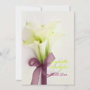PixDezines bouquet, witte calla lilies Kaart