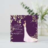 PixDezines Bride 2 B/DIY kleur Kaart (Staand voorkant)