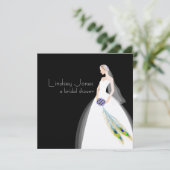 PixDezines Bride 2 B Kaart (Staand voorkant)