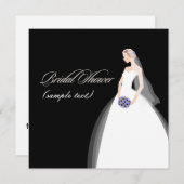 PixDezines Bride 2 B, klantgerichte achtergrond Kaart (Voorkant / Achterkant)