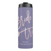 PixDezines Bruid Tribe Blush Modern Script Thermosbeker (Voorkant)