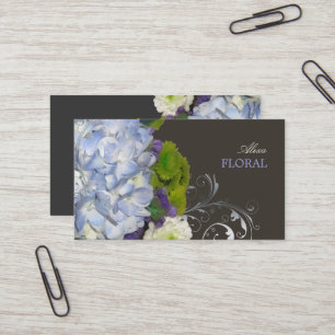 PixDezines Bruidsboeket, bloemisten/diy kleuren Visitekaartje