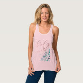 PixDezines Bruidsmeisje Groen Tanktop (Volledige Voorkant)