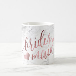 PixDezines Bruidsmeisje/Neppe Roze Goud/Moderne Sc Koffiemok