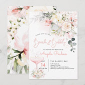 PixDezines Brunch Bubble Cream Blush Rozen Kaart (Voorkant / Achterkant)