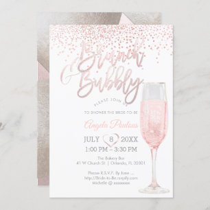 PixDezines Brunch Bubble/Pink+Silver Confetti Kaart