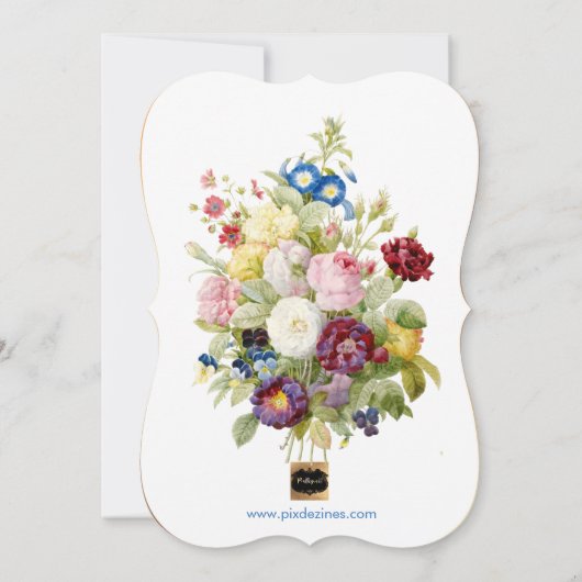 PixDezines Brunch & Bubbly Botanisch Kaart (Achterkant)