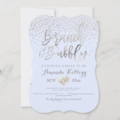 PixDezines Brunch N Bubble/Silver Confetti Kaart (Voorkant)