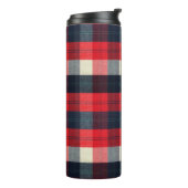 PixDezines Buffalo Plaid, Lumber Jack Thermosbeker (Gedraaid links)