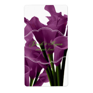 PixDezines burgundcalla lelie/DIY achtergrond kleu Etiket
