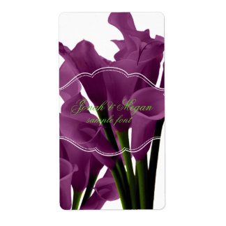 PixDezines burgundcalla lelie/DIY achtergrond kleu Etiket