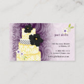 PixDezines Cake/Bakery/Pâtisserie Visitekaartje (Achterkant)