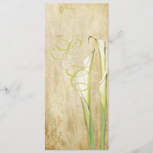 PixDezines Calla lilies, Menu (Voorkant)