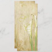 PixDezines Calla lilies, Menu (Voorkant / Achterkant)