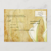 PixDezines  Calla Lily Uitnodiging Briefkaart (Achterkant)