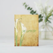 PixDezines  Calla Lily Uitnodiging Briefkaart (Staand voorkant)