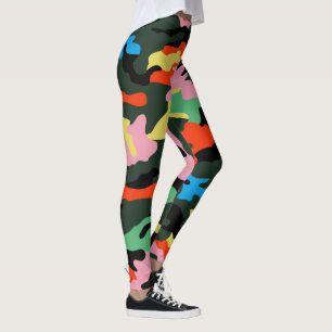 PixDezines Camo, Flashy Leggings