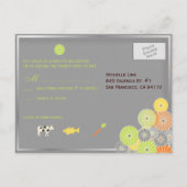 PixDezines Cartes postales Kiku RSVP/pour les invi (Dos)