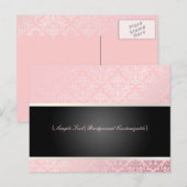 PixDezines Céline Damask, carte postale marketing (Devant / Derrière)