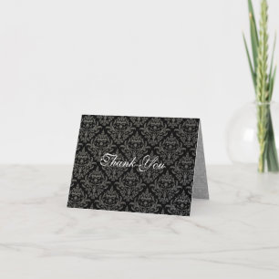 PixDezines Céline Damask DIY-kleuren Bedankkaart