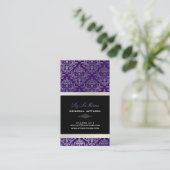 PixDezines Céline Damask Visitekaartje (Staand voorkant)