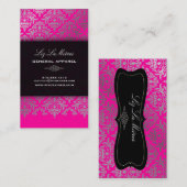 PixDezines Céline Damask Visitekaartje (Voorkant / Achterkant)