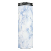 PixDezines CERULEAN BLUE MARBLE Thermosbeker (Achterkant)