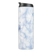 PixDezines CERULEAN BLUE MARBLE Thermosbeker (Geroteerd rechts)