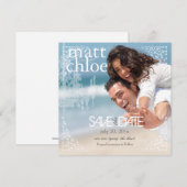 PixDezines Chadelier+Filigree/save date Save The Date (Voorkant / Achterkant)