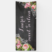 PixDezines Chalkboard  Rozen/Redoute Spandoek (Verticaal)