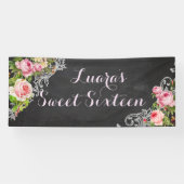PixDezines Chalkboard  Rozen/Redoute Spandoek (Horizontaal)