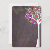 PixDezines CHALKBOARD TREE OF LIFE BAT MITZVAH Kaart (Achterkant)