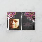 PixDezines Chalkboard Tree of Life/Hartelijk dank Bedankkaart (Binnen)