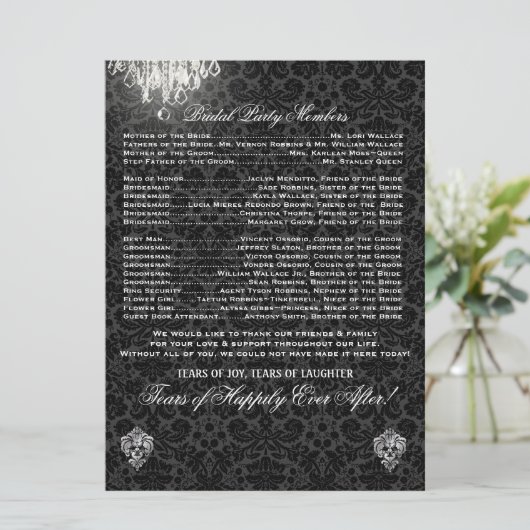 PixDezines chandelier/desiree damask/programme Programma (Staand voorkant)