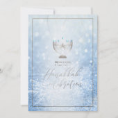 PixDezines Chanoeka Viering, Fun Script Font Kaart (Voorkant)