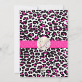 PixDezines cheetah/geboorteaankondiging/douche Kaart (Achterkant)