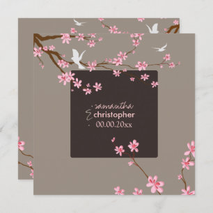 PixDezines Cherry Blossom/diy achtergrondkleur Kaart