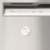 PixDezines Cherry Blossom+love bird Magneet (Insitu (Vaatwasser))